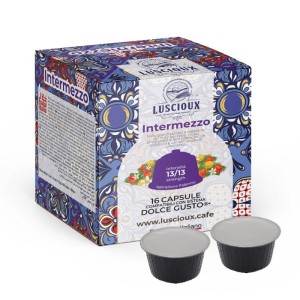 Capsules de café compatibles Luscioux INTERMEZZO Dolce Gusto®* | Mélange de cafés Arabica et Robusta sélectionnés