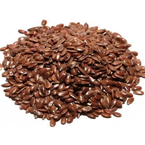 Semillas de lino marrón
