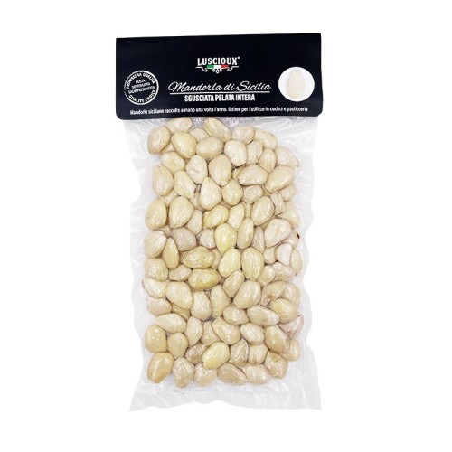 Luscioux Peeled almond of Sicily Vacuum bag 150 g