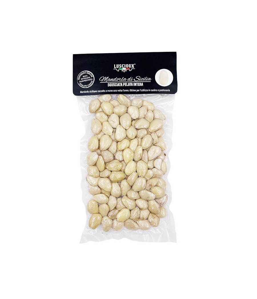 Luscioux Peeled almond of Sicily Vacuum bag 150 g