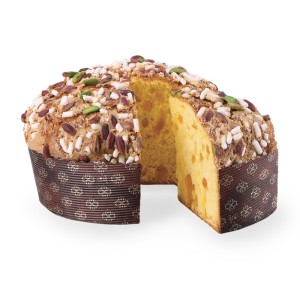 Luscioux Le Fruité | Panettone aux pistaches siciliennes, ananas et abricot