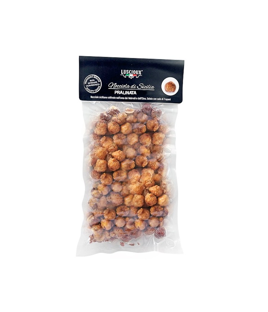 Pralinés de avelãs sicilianas inteiras | 150 g de saco de vácuo