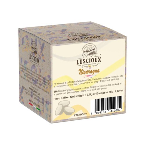 Luscioux Nicaragua Lavazza A Modo Mio®* Cápsulas compatibles | 100% Arábica Origen único