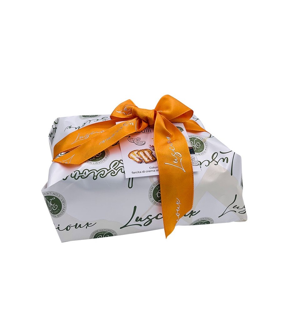 Luscioux Handmade Colomba "Ciaculli" | Hand wrapping with 750 g bow