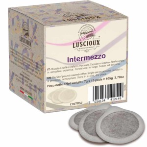 Luscioux Intermezzo ESE 44 Cápsulas de Café | Cremoso com sabor forte