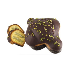 Luscioux Colomba Artesano "Corazón Verde" | Envoltura de mano con lazo de 750 g